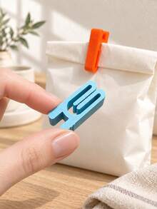 Haus Hana 1pc Reusable Sealing Clips, Multifunctional Bag Clamps For Home Storage & Daily Organization - multicolor - View 1