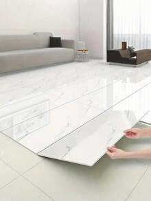 35Pcs Faux Marble Floor Tiles, Peel & Stick Thickened PVC Waterproof Flooring, DIY For Kitchen Bathroom Living Room Rental Redecorating - Multicolor - View 8