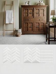 Irregular Thickened Wood Grain Foam Floor Sticker Matte Frosted Self Adhesive Waterproof Decorative Tile Decal For Home Bathroom Kitchen Floor Wall Easy Clean Peel And Stick - one-size - View 8
