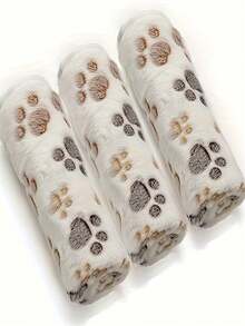 3pcs Soft Flannel Pet Blankets - Machine Washable, All Season, Suitable For Small To Large Cats And Dogs - Multicolor - View 7