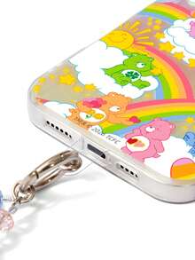 SHEIN X Care Bears Cartoon Printed Mobile Phone Case, With Mobile Phone Chain  , Suitable For 11-17 Pro Max - Multicolor - View 6