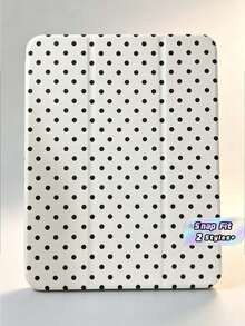 1pc Polka Dot And Lace Print Tablet Case With Multi-Angle Magnetic Stands For 10th Generation 10.9-Inch 2022 Model, 11 (A16 2525), Supports Auto Wake/Sleep Function, Stylish Tablet Accessories - Multicolor - View 1