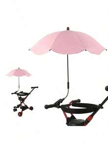 1pc Universal Bicycle Portable Sun Umbrella, Rainproof & Sunshade, 360° Rotation, UV Protection (Securely Fixed When Screwed Tight) - A - View 12