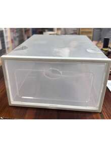 Hộp đựng giày nhựa trong suốt đa năng dạng hình chữ nhật có thể xếp chồng, hộp trưng bày lưu trữ giày thể thao, phù hợp cho tủ quần áo, hộp đựng giày trong suốt gấp gọn có nam châm, chống bụi, unisex - Xem 8