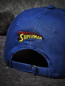 SUPERMAN X Joivida 1PC Casual Sporty Women's Baseball Cap, Cute Design With IP Collaboration, Perfect For Everyday Casual Wear - Blue - View 4