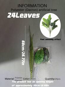 人造天堂鳥假樹，附大型香蕉葉，熱帶室內盆栽棕櫚，逼真仿真大葉地植裝飾樹，適合居家辦公室裝飾，現代低維護全年常綠室內植物 - 綠色 - 查看 16