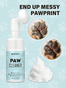 PETSIN Dog Paw Cleaner With Brush – No-Rinse Foam Cleanser For Muddy Paws, Quick & Gentle Paw Washer For Sensitive Paws, Portable For Walks, Travel & Home, All Breeds & Sizes - Multicolor - View 6