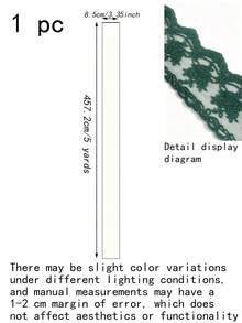 5 Yards European Crown Embroidery Lace Trim, Suitable For Wedding Decorations, Curtains, Tablecloths, Clothing Embellishments, Home Decor, And Beginner Sewing - Multicolor - View 12