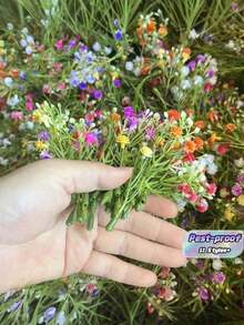 Artificial Mini Floral Decorations, Suitable For Wedding And Birthday Party Decor, Model House And Sculpture Scenes, High-Quality Miniature Models For Collectors And Event Planners, Applicable For Car, Fairy Garden, Balcony, Patio And - Mini Bouquet - View 1