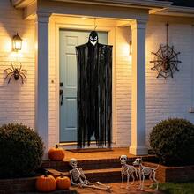 1 PC Halloween Decor Prop DIY Tassel Large Ghost Hanging Ornament, Ghost House Yard Atmosphere Decoration, Ghost Face Hanging Ghost Pendant - Ghost - View 5