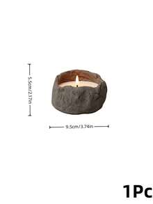 Cirelle 1PC/2PCS Wabi-Sabi Textured Matte Concrete Candle Holder, Empty Cement Candle Cup For DIY Soy Candle Making, Minimalist Table Decor, Ideal Housewarming Birthday Wedding Holiday Gift For Home Decor & Candle Making Hobbyists - multicolor - View 17