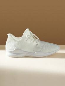 CUCCOO EASI Women's Casual Sneakers - White - View 1