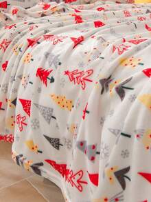 Cirelle Christmas Tree Throw Blanket, Ultra Soft Plush Fleece Blanket For Couch Sofa Bed, Flannel Holiday Decorative Christmas Blanket With Snowflake Pattern, Winter Seasonal Holiday Gift - Red and White - View 9