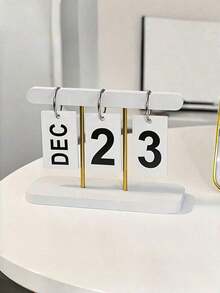 Minimalist Flip Page Desktop Calendar Nordic Creative Perpetual Daily Appropriate For Living Room Dining Table Coffee Table Office Desk Etc Reusable Flip Calendar Desktop Accessories New Home Decor Back-To-School Summer - I - View 15