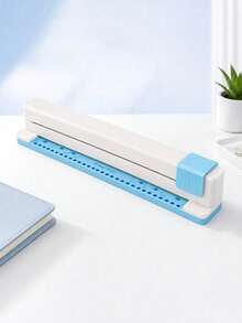 1PC Round 30-Hole Extra-Large Manual Punch, For Punching Papers Of Different Sizes – Hand-Push Multi-Hole Puncher, Perfect For Making Planners And Loose-Leaf Notebooks, A Labor-Saving Tool For Paper Punching - Single Piece - View 14