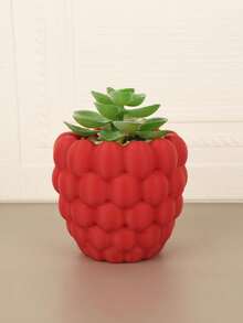 1 Buah Pot Tanaman Sukulen Berbentuk Buah Ukuran Standar dengan Lubang Drainase, Alas Anti Selip, Warna Cerah untuk Pajangan Tanaman Hijau di Meja, Balkon, Dekorasi Rumah, Kokoh, Ringan, Dapat Ditumpuk, Organizer Serbaguna untuk Ruang Tamu, Kantor, dan Dalam Ruangan - A - View 11