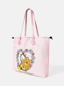 GARFIELD | SHEIN 女款卡通印花圖案便利手提包 - 貓-2 - 查看 2