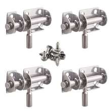 Mini Sliding Bolt Gate Latch, 2.6 Inch Heavy Duty Stainless Steel Barrel Bolt With Padlock Hole, Interior Door Latches (4/6Pack) - 2 inch latch round handle - View 10