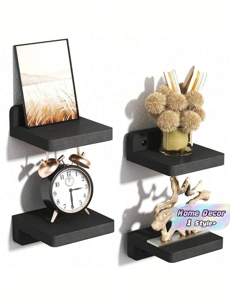 1 kệ treo tường nổi nhỏ 5 inch dùng trang trí phòng khách, phòng ngủ, phòng tắm, nhà và bếp, lý tưởng để trưng bày ảnh và cúp, trang trí nhà mùa thu