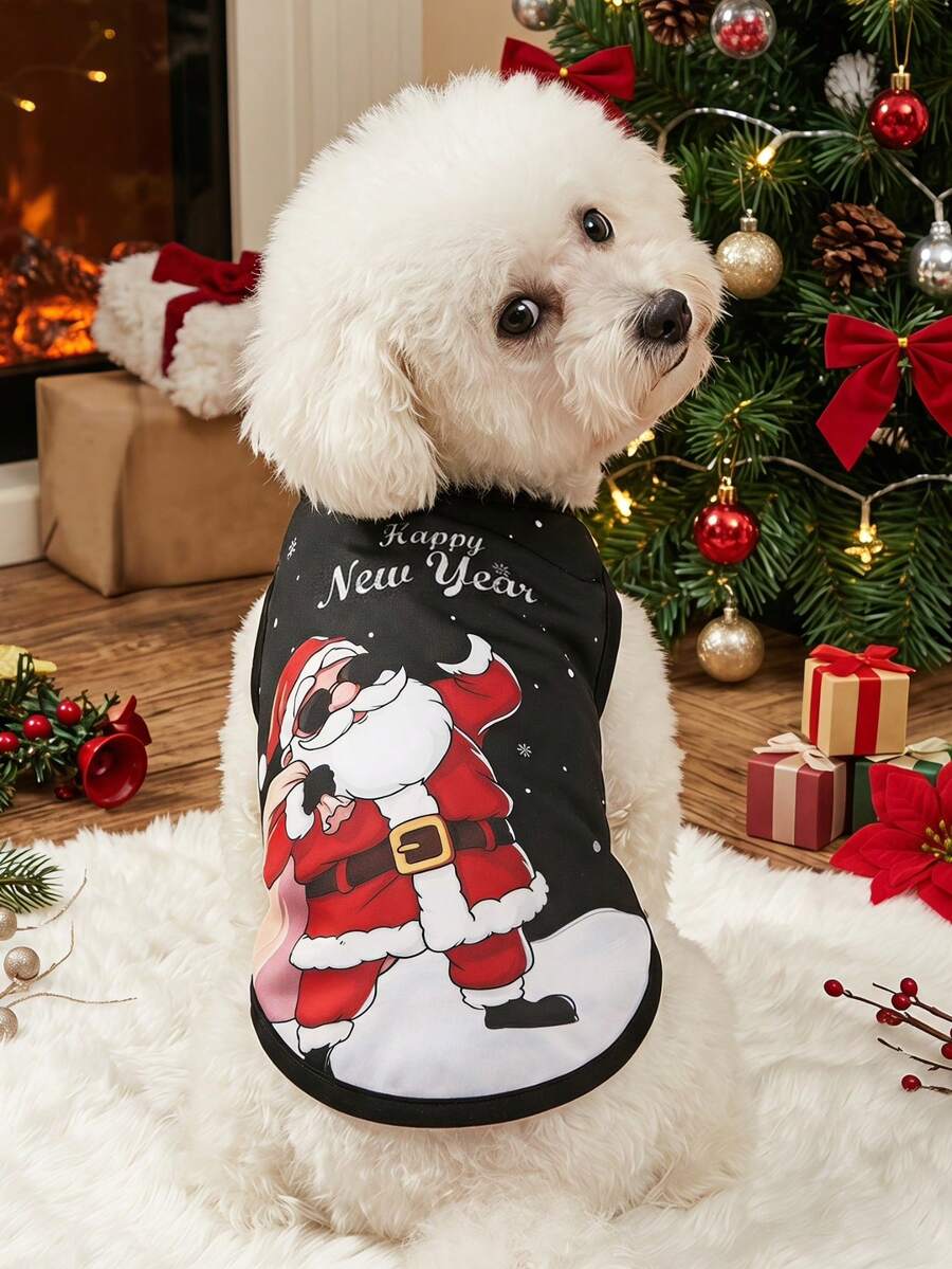 PETSIN 1pc Santa Claus Pet Tracking Harness, Christmas - Multicolor - View 1
