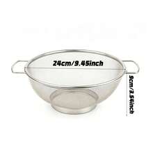 Double Ear Stainless Steel Rice Washing Sieve And Rice Washing Basin, Round Rice Washing And Sieving Device, Multi-Functional Mesh Drainage Basket - Multi-size - View 4