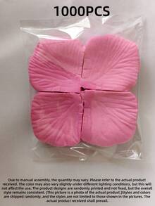 1000PCS Bulk Artificial Silk Decorative Filler Pink Rose Petals For Wedding Party Halloween Celebration Gift Box Proposal Romantic Birthday Surprise Beach Summer Back To School Dorm Room Home Table Scatter Decor Supplies - Pink random - View 13