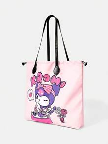 HELLO KITTY AND FRIENDS | SHEIN Women's Cartoon Printed Pattern Convenient Handbag - Sugar Pink - View 2