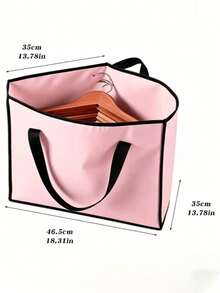 Haus Hana Triangle Hanger Storage Bag Closet Organizer For Corner Space Saving Clothes Holder Rack Pouch Dustproof Wardrobe Travel Portable Hanging Shelf Unit Foldable Tidy Up Daily Use Multi Purpose Containers - Multicolor - View 11