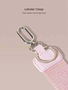 GLOWMODE Glow Everywhere Logo Graphic Keychain Bag Charm Accessory Daily Casual Active   - Pink - View 4