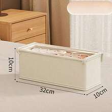 1pc Oxford Fabric Miscellaneous Clothing Storage Box, Dust-Proof Home Clothing Storage Box With Lid, Large Capacity Organizer Box. Suitable For Closet Storage, Storage And Organization. Convenient And Practical. - Multicolor - View 17