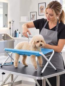 Foldable Pet Grooming Station, Featuring A Hollowed-Out, Quick-Drying Mesh Surface And A Sturdy Support Frame To Help Restrain Your Pet During Bath Time, Minimizing Squirming And Reducing The Risk Of Scratches. Lightweight And Foldable - one-size - View 3