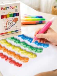 3D Fluffy Popcorn Pen Set - Multi Colored, Easy To Use, Suitable For Various Surfaces, Can Create Raised Bubble Patterns On Paper, Fabric, Glass, And Wood. Quick Drying, No Shedding - Multicolor - View 5