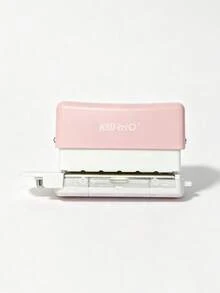 Mini 6 Hole Paper Puncher With Clear Waste Tray, Adjustable Position Guide Punch Machine For A5 20 Holes/B5 26 Holes/A4 30 Holes Loose Leaf Notebook Journal Planner, Portable Smooth Punch No Burr School Office Binding Stationery - multicolor - View 20