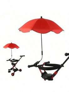 1pc Universal Bicycle Portable Sun Umbrella, Rainproof & Sunshade, 360° Rotation, UV Protection (Securely Fixed When Screwed Tight) - A - View 10