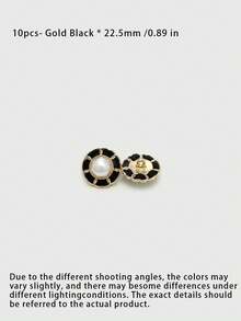 1 Pack 10 Pcs High‑End Hand Woven Pearl Buttons Metal Rope‑Thread Decorative Fasteners For Elegant Outerwear Tweed Coats Suits Blazers Hand‑Sewn Clothing Sewing Accessories - 10pcs - View 10
