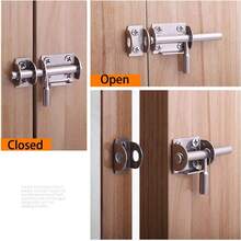 Mini Sliding Bolt Gate Latch, 2.6 Inch Heavy Duty Stainless Steel Barrel Bolt With Padlock Hole, Interior Door Latches (4/6Pack) - 2 inch latch round handle - View 6