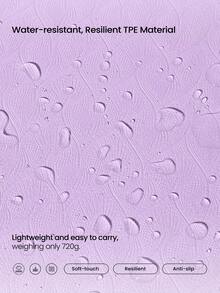 GLOWMODE 1 Pack GlowBase Dual-Grip Double-Sided Anti-Slip Water Resistant TPE Yoga Mat 6mm Thick Yoga Pilates Studio Gym Daily Active Wear - Purple - View 7