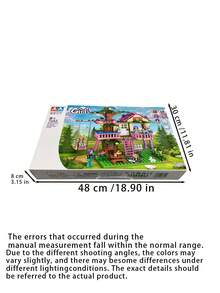 Treehouse Building Set - Forest Friendship House Building Blocks, Treehouse Construction Kit, Compatible With Multiple Blocks, Perfect For Birthdays, Christmas, And Gifting (685 Pieces) - Multicolor - View 9