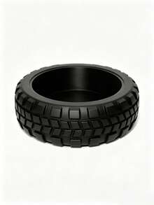 Black And White Off-Road Tire Storage Basket, Creative Realistic Car Tire Storage Tray, Desktop Decoration, Home Living Room Ornament, Key And Coin Storage Dish, Creative Gift For Father, Elders And Friends, Shelf Storage Basket - Multicolor - View 5