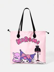 HELLO KITTY AND FRIENDS | SHEIN Tas Tangan Praktis Wanita dengan Motif Kartun - Baby Pink - View 1