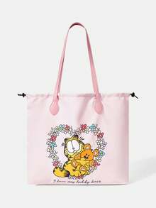 GARFIELD | SHEIN 女款卡通印花圖案便利手提包 - 貓-2 - 查看 1