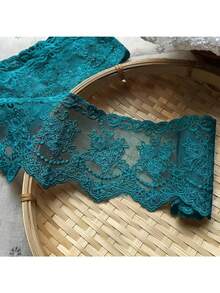 5 Yards European Crown Embroidery Lace Trim, Suitable For Wedding Decorations, Curtains, Tablecloths, Clothing Embellishments, Home Decor, And Beginner Sewing - Multicolor - View 2