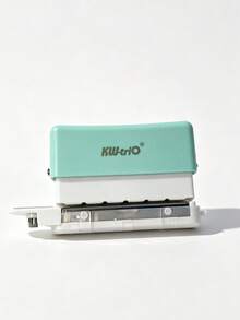 Mini 6 Hole Paper Puncher With Clear Waste Tray, Adjustable Position Guide Punch Machine For A5 20 Holes/B5 26 Holes/A4 30 Holes Loose Leaf Notebook Journal Planner, Portable Smooth Punch No Burr School Office Binding Stationery - multicolor - View 18
