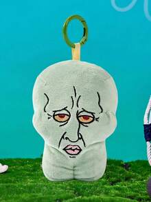 SpongeBob SquarePants | POKOJA LAND ,A Co-Branded 3D Plush Keychain, Cute Standing Shape, Classic Design, Can Be Hung On Bags, Key Chains, Schoolbags, Etc., Suitable For People Of All Ages Including Teenagers And Adults. - Green - View 1