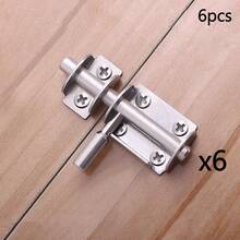 Mini Sliding Bolt Gate Latch, 2.6 Inch Heavy Duty Stainless Steel Barrel Bolt With Padlock Hole, Interior Door Latches (4/6Pack) - 2 inch latch round handle - View 4