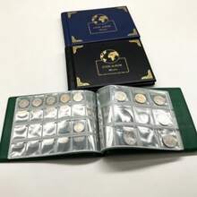 1pc Commemorative Coin Collector Holder, Coin Album With 300Transparent PVC Slots For Storing Ancient Coins And Commemorative Coins, Ideal For Pressed Coin Passports, Coin Display Storage Box - Green - View 4