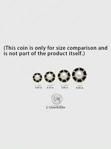 1 Pack 10 Pcs High‑End Hand Woven Pearl Buttons Metal Rope‑Thread Decorative Fasteners For Elegant Outerwear Tweed Coats Suits Blazers Hand‑Sewn Clothing Sewing Accessories - 10pcs - View 3