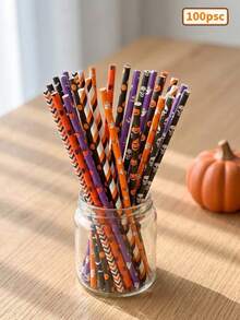 Muroi Mono 25/100 Pieces Of Paper Straws, In Various Colors, Decorative Party Straws, Suitable For Drinking Juices, Smoothies, Summer Cocktails And Various Parties And Gatherings. - View 10