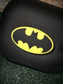 BATMAN X SHEIN Cartoon Pattern Protection Anti-Drop Bluetooth Headset Case With Pendant, Suitable For IPod - Multicolor - View 7