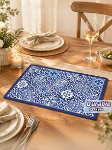American Style Kitchen Drying Mat, Quick Water Absorbent Countertop Mat, Heat Resistant Coffee Machine Pad, Easy Clean Table Mat - B - View 1